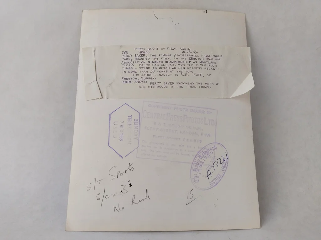 Percy Bakers 1950er Paar englischer EJ Riley Lignum Vitae 47