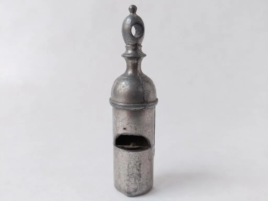 Pig Nose Round Metal Railway Whistle James Dixon and Sons 1