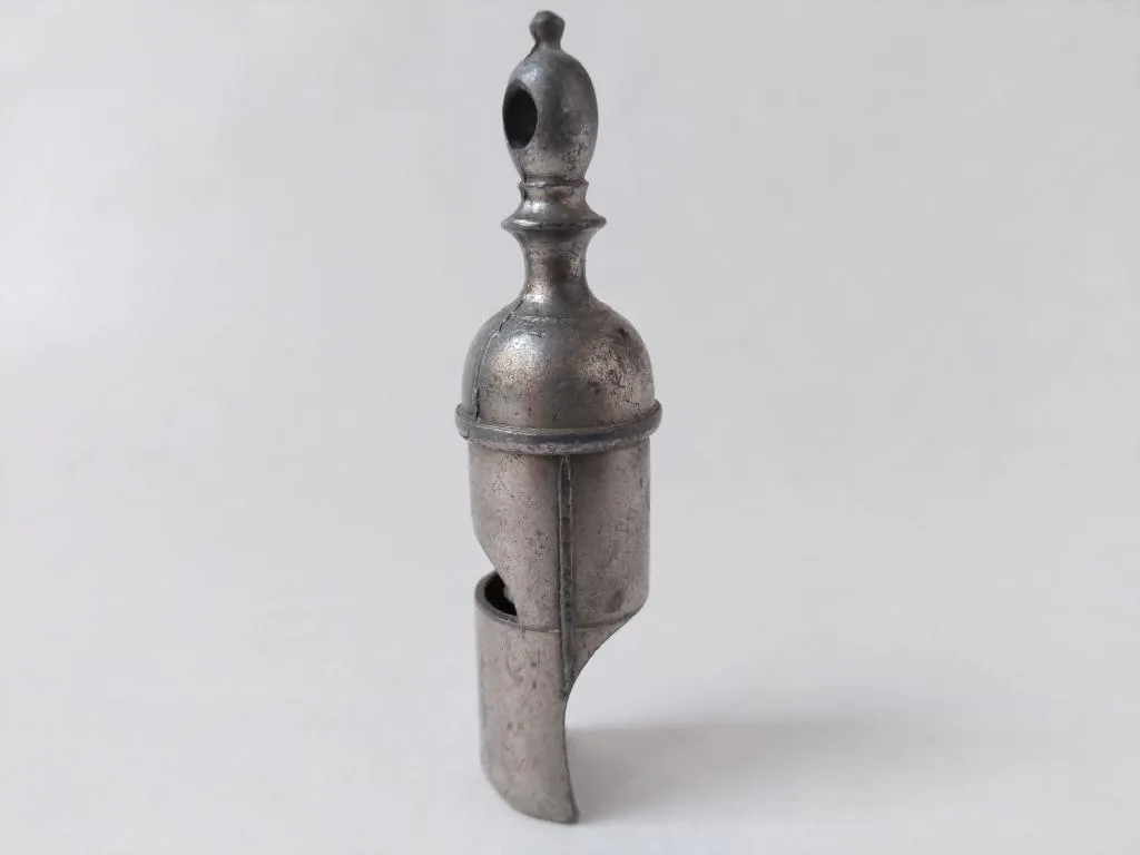 Pig Nose Round Metal Railway Whistle James Dixon and Sons 4