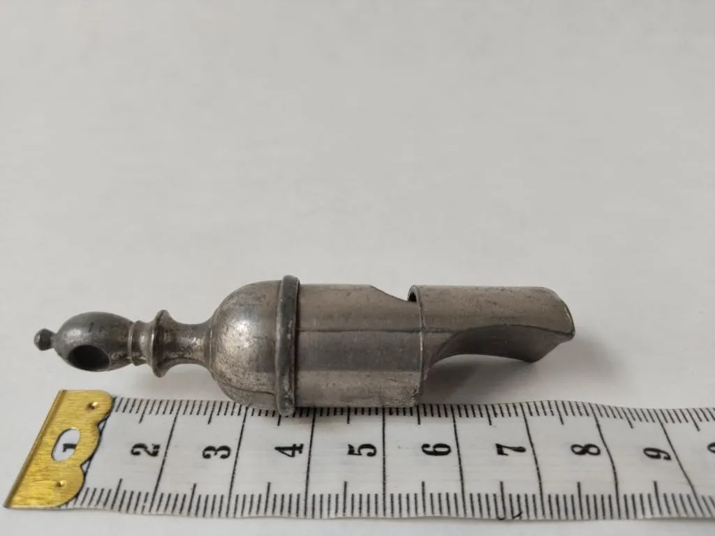 Pig Nose Round Metal Railway Whistle James Dixon and Sons 7