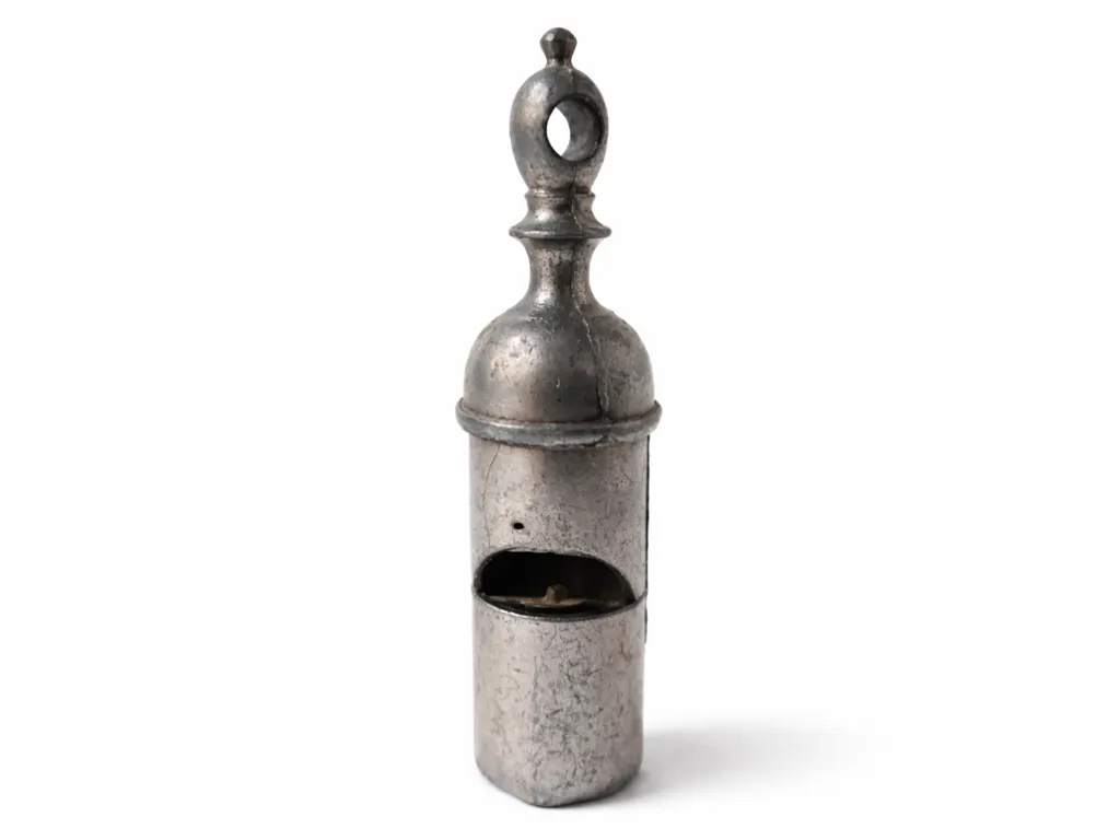 Pig Nose Round Metal Railway Whistle James Dixon and Sons