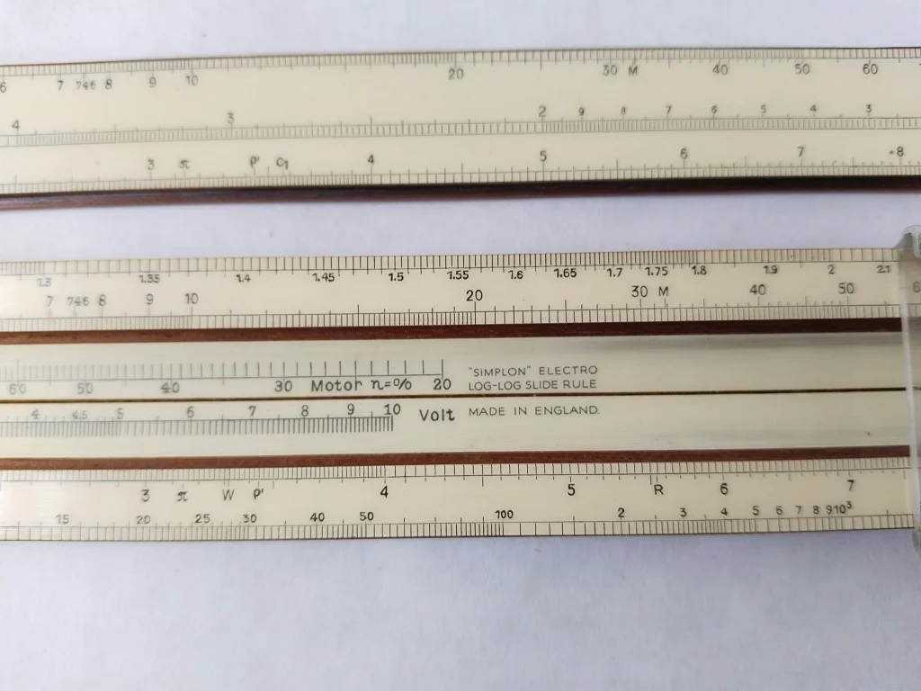 Reciprocal Scale Simplon Electro Log-Log Slide Rule Vintage 1