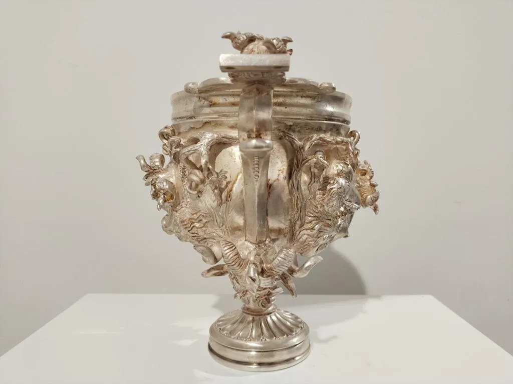 Römischer Silber Kantharos Trinkbecher Skyphos/Scyphus 9