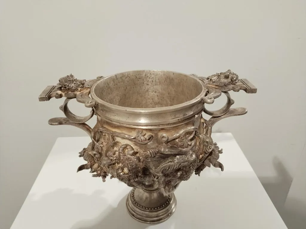 Römischer Silber Skyphos Trinkbecher Kantharos 5