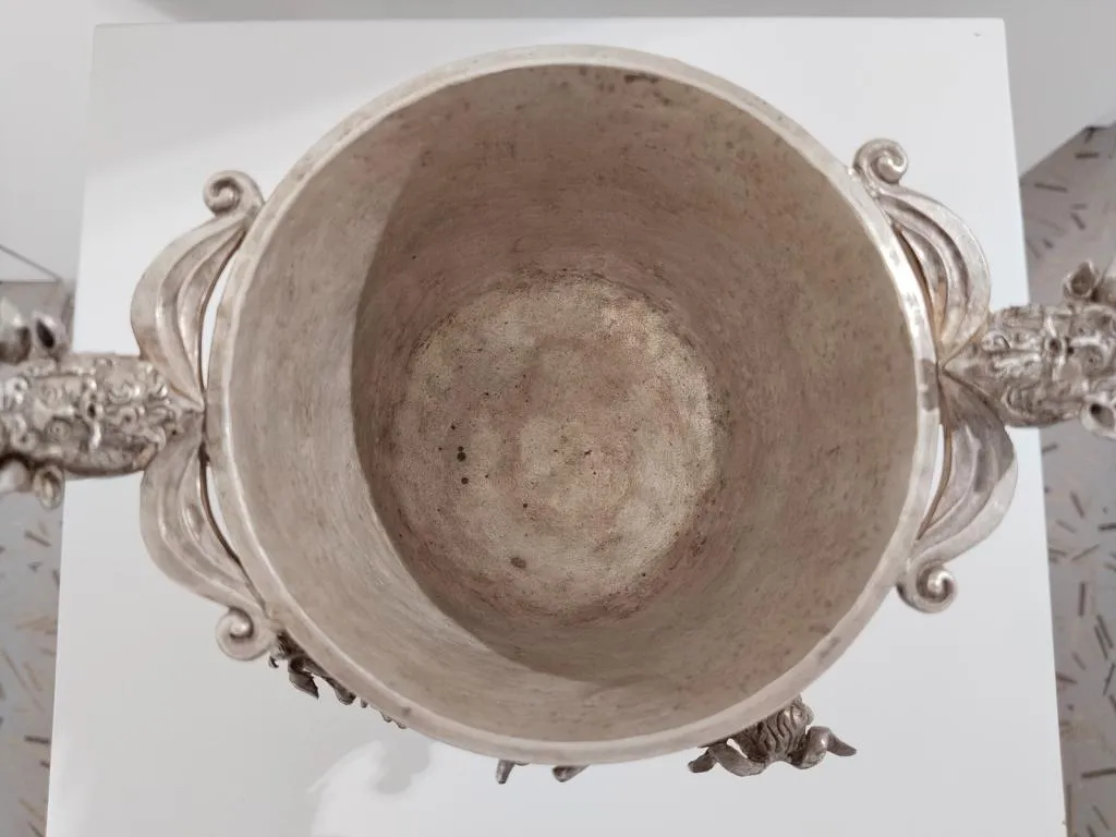 Römischer Silber Skyphos Trinkbecher Kantharos 6