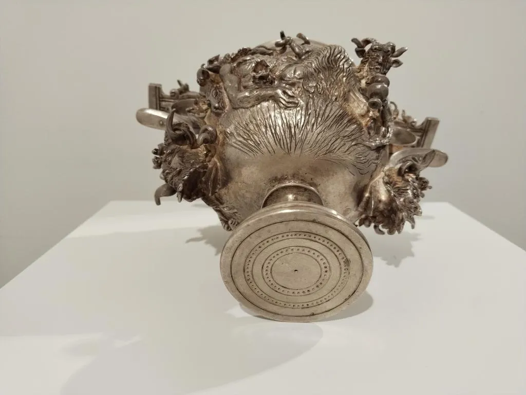 Römischer Silber Skyphos Trinkbecher Kantharos 7