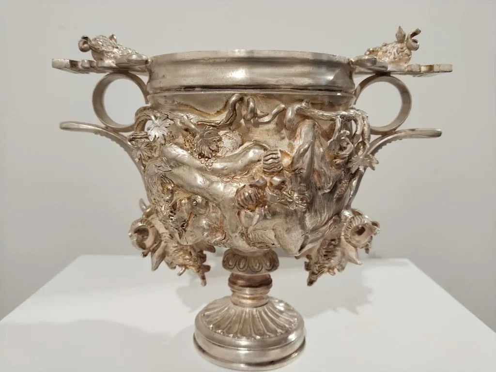 Roman Silver Kantharos Cup Skyphos 1