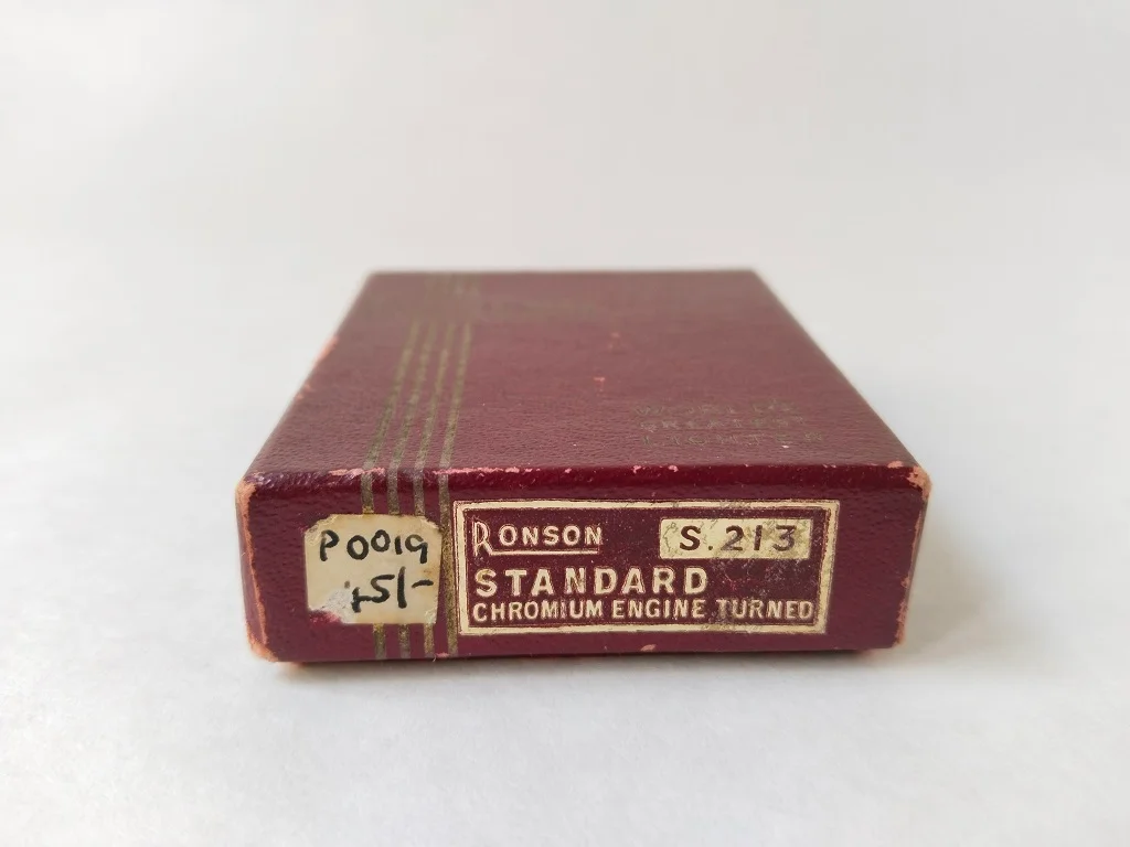 Ronson Whirlwind Feuerzeug Alt mit Windschutz Benzin mit 4