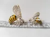 Saturno Sterling Silver And Enamel Wasps Figurines 19.1gr 17