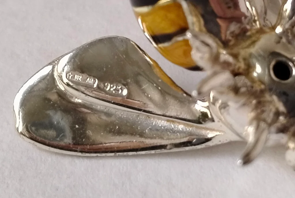 Saturno Sterling Silver And Enamel Wasps Figurines 19.1gr 9