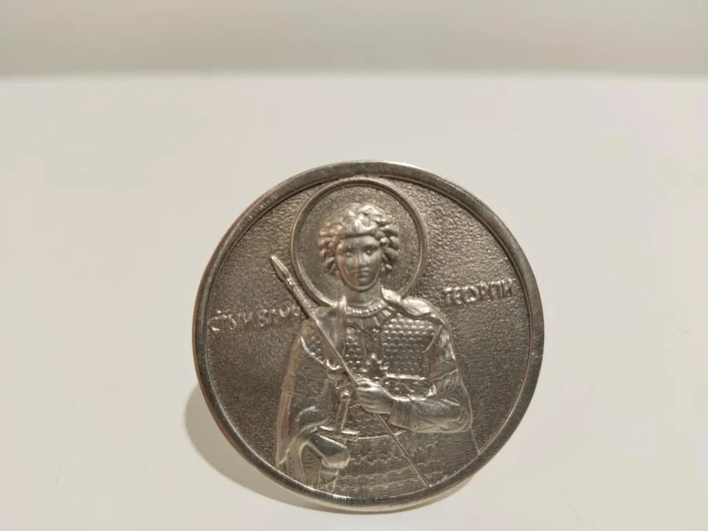 Silbermedaille Feinsilber 999 Heiliger Georg ICOiN 1