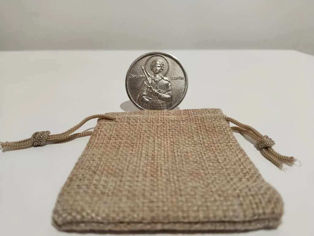 Silbermedaille Feinsilber 999 Heiliger Georg ICOiN 5