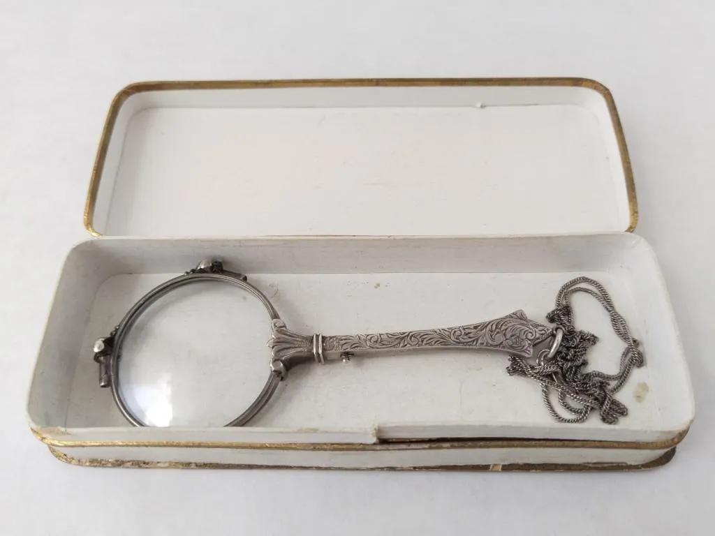 Silver Antique Viennese Lorgnette 1900s 13