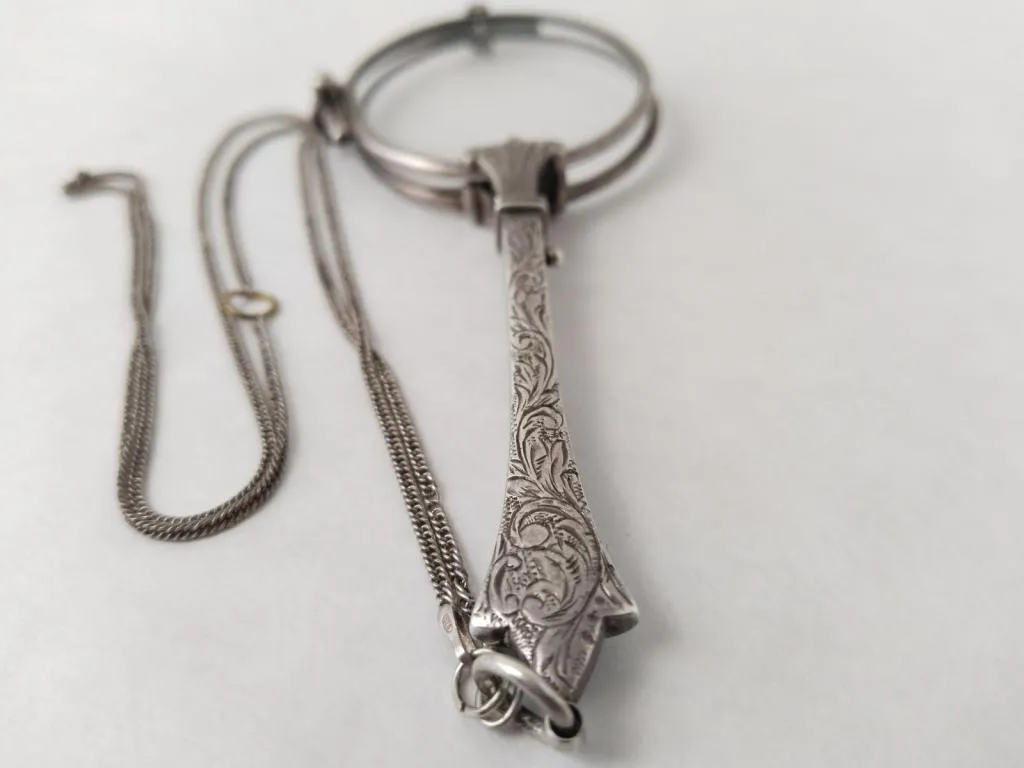 Silver Antique Viennese Lorgnette 1900s 2