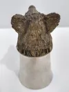 Silver Stirrup Cup With Wild Boar Head 5