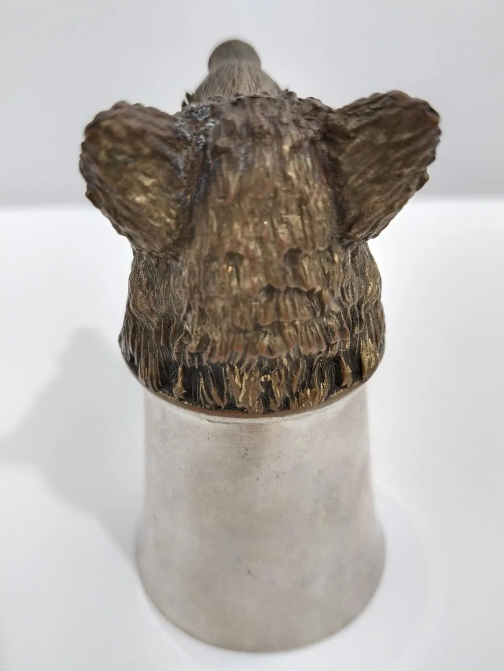 Silver Stirrup Cup With Wild Boar Head 5