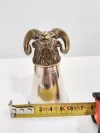 Silver Stirrup Cup With Wild Ram Head 8