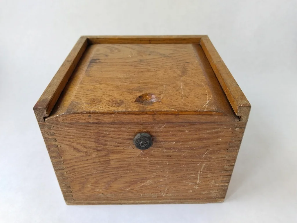 Solid Brass Navy Ship Compass Pendant Fluid In Wooden Box 18