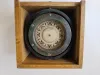 Solid Brass Navy Ship Compass Pendant Fluid In Wooden Box 8