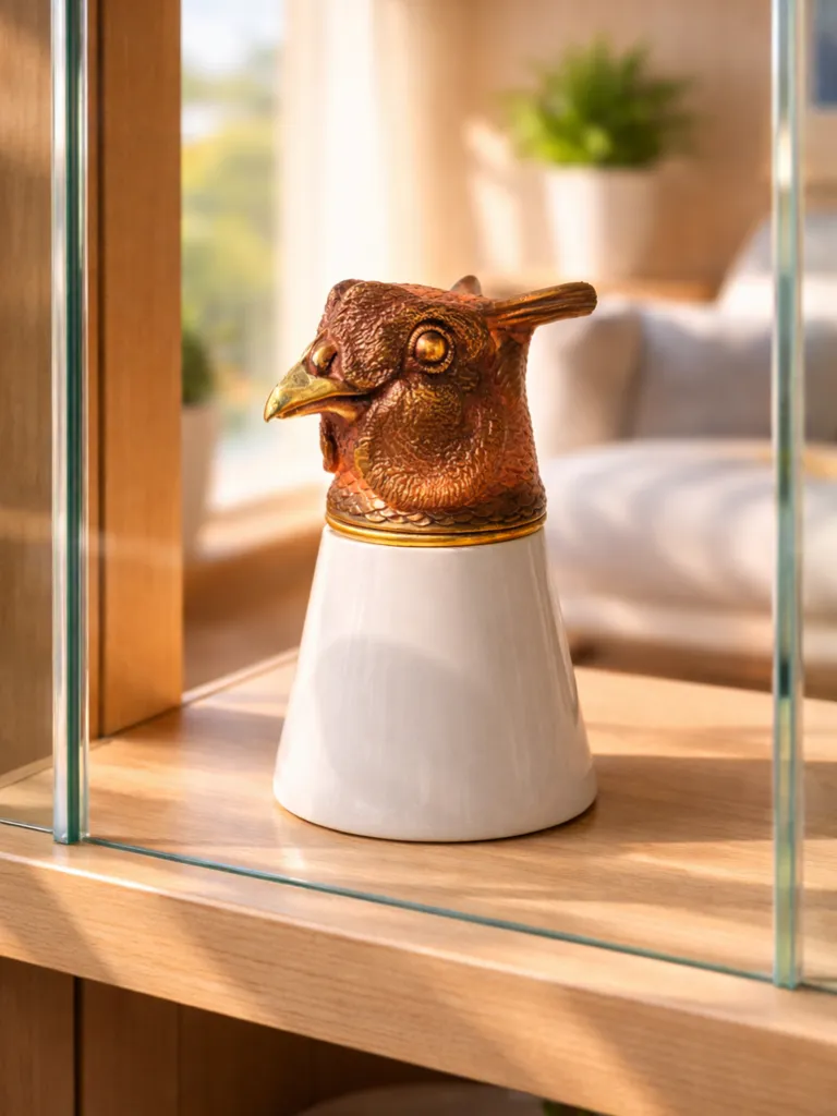 Stirrup Cup With Owl Head 3