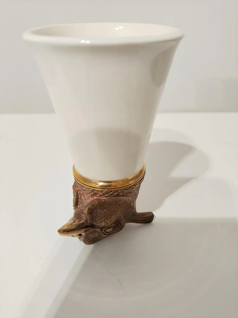 Stirrup Cup With Owl Head 4