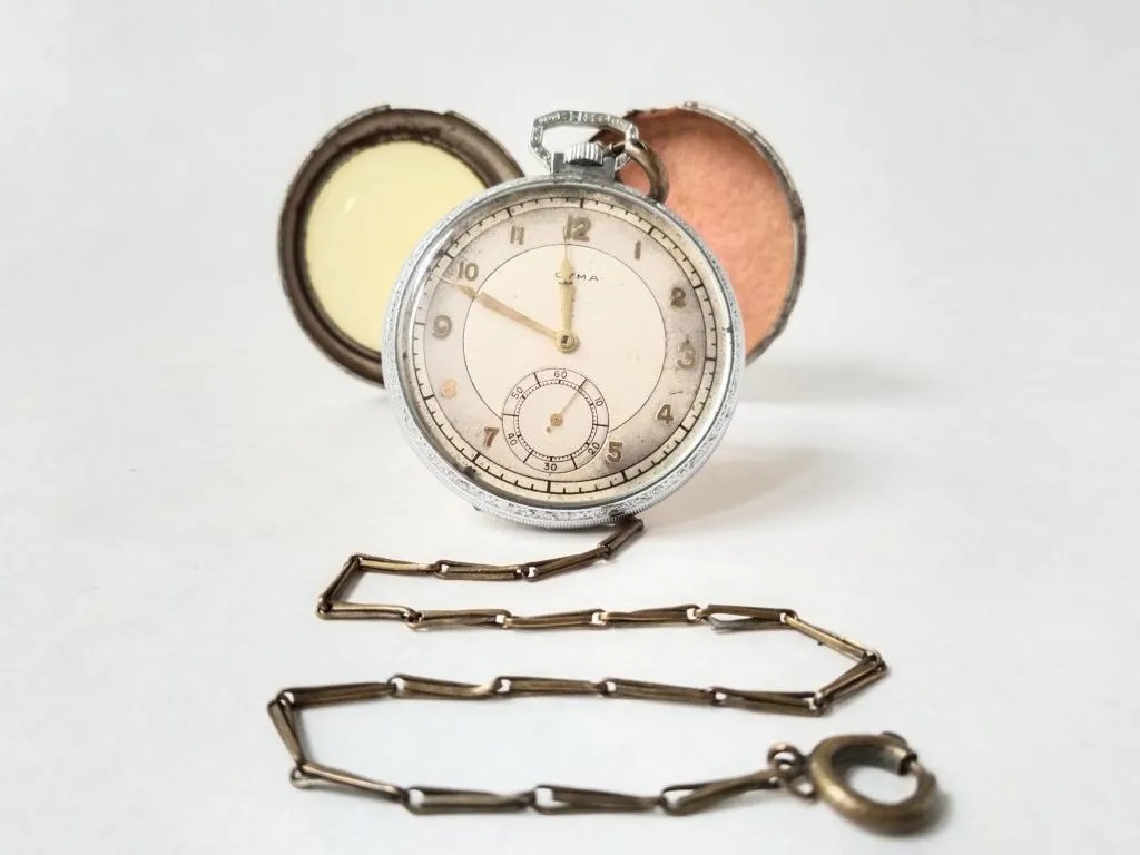 Swiss pocket watch CYMA 1930s 1