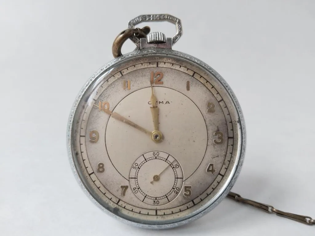Swiss pocket watch CYMA 1930s 2