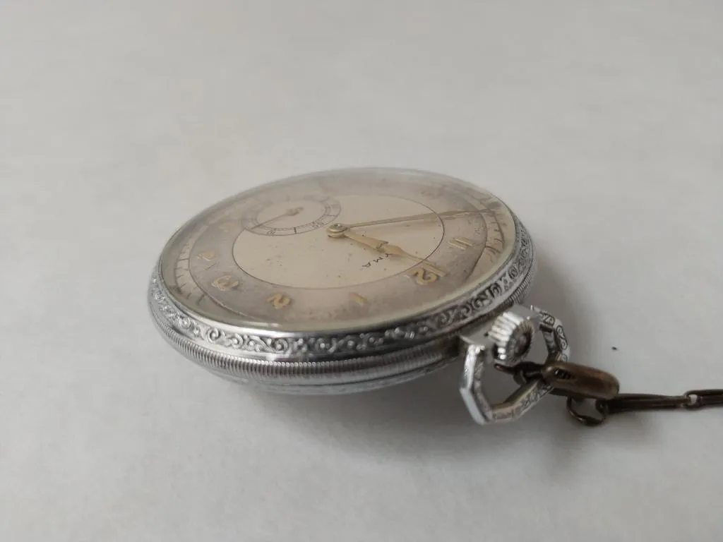 Swiss pocket watch CYMA 1930s 4