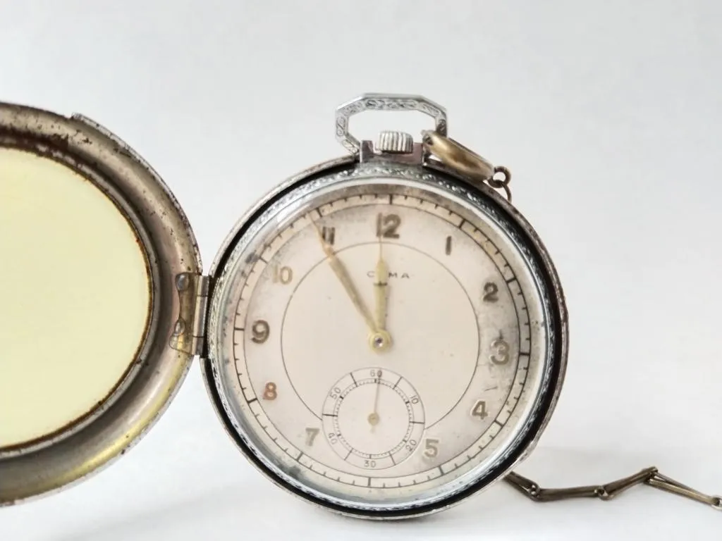 Swiss pocket watch CYMA 1930s 9