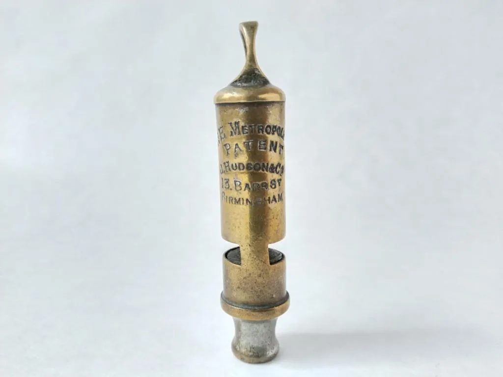 The Metropolitan Police Whistle J Hudson und Co Polizei 1