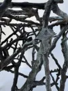 Twig Design Bronze Garden Stool 6