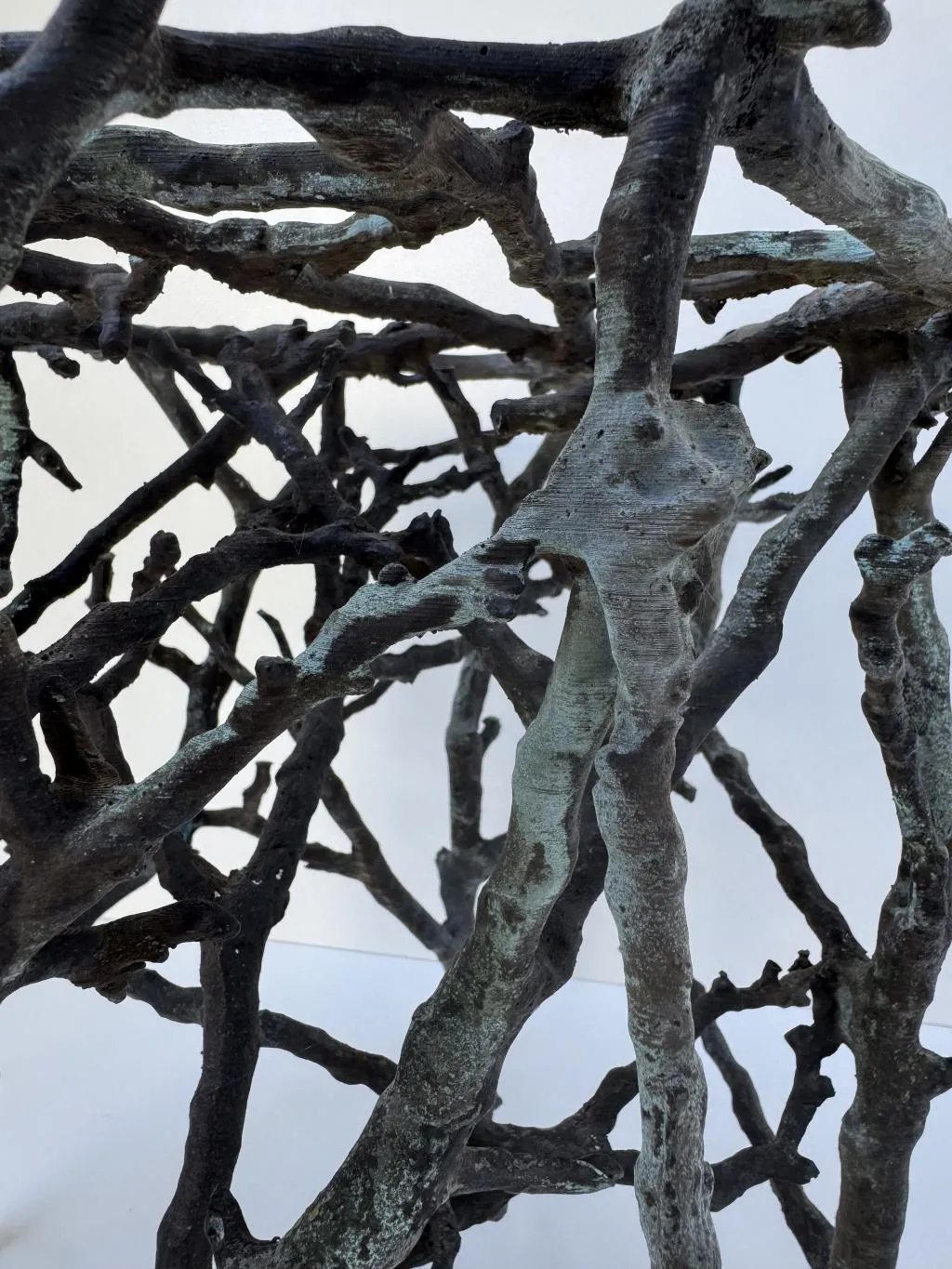 Twig Design Bronze Garden Stool 6