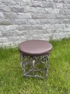 Twig Design Bronze Garden Stool 2 3