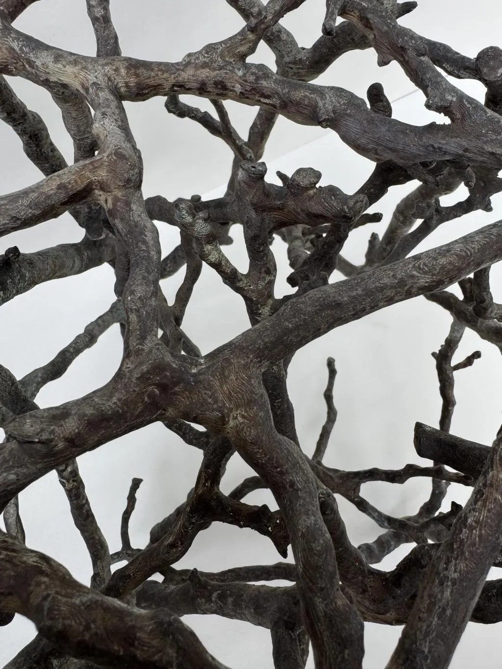 Twig Design Bronze Garden Stool 2 7