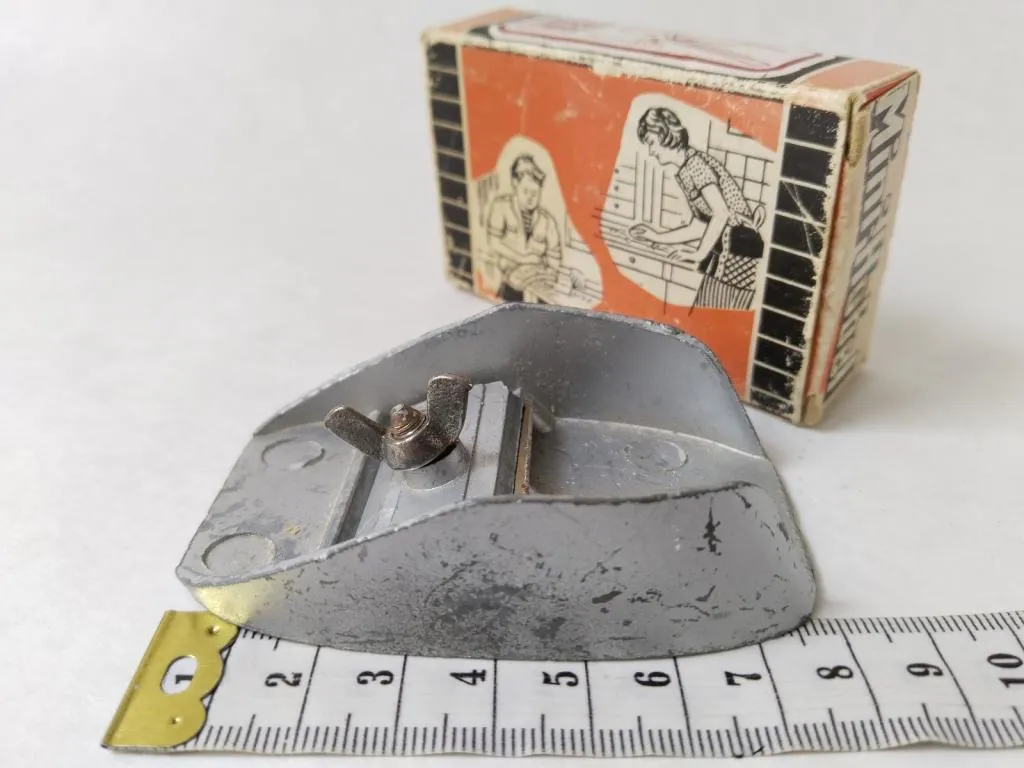 Vintage Mini-Hobel mit Originalverpackung 1950er 7