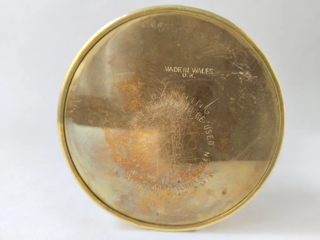 Vintage Öllampe British Coal Miners Company Wales UK 9