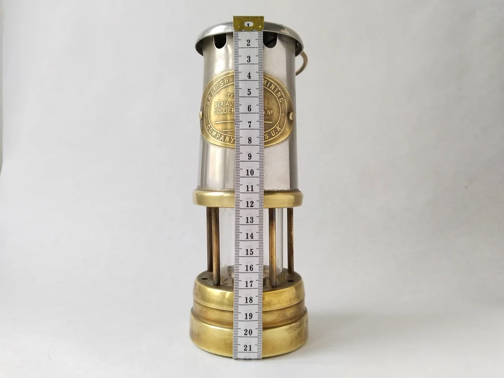 Vintage Oil Lamp British Coal Miners Company Wales Paraffin 11