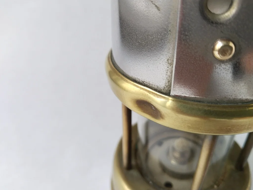 Vintage Oil Lamp British Coal Miners Company Wales Paraffin 8