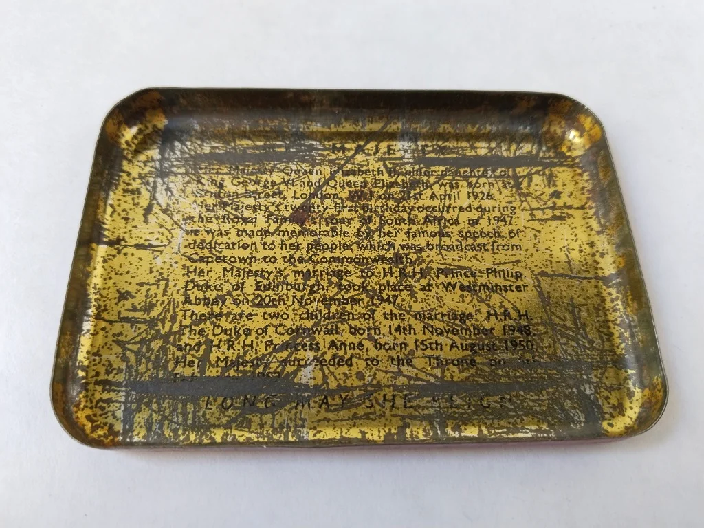 Vintage OXO Tin Coronation of Queen Elizabeth II 1953 9