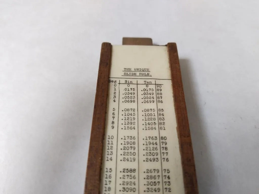 Vintage The Unique Log Log Slide Rule 5