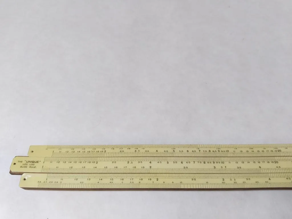 Vintage The Unique Log Log Slide Rule 9