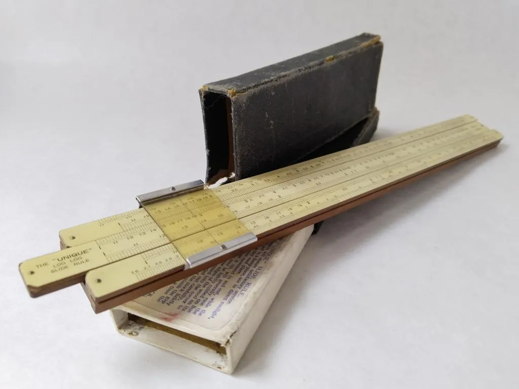 Vintage The Unique Log Log Slide Rule