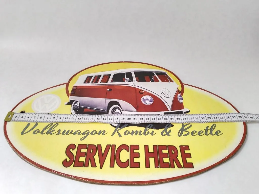 Vintage Volkswagen T1 Holzschild 8