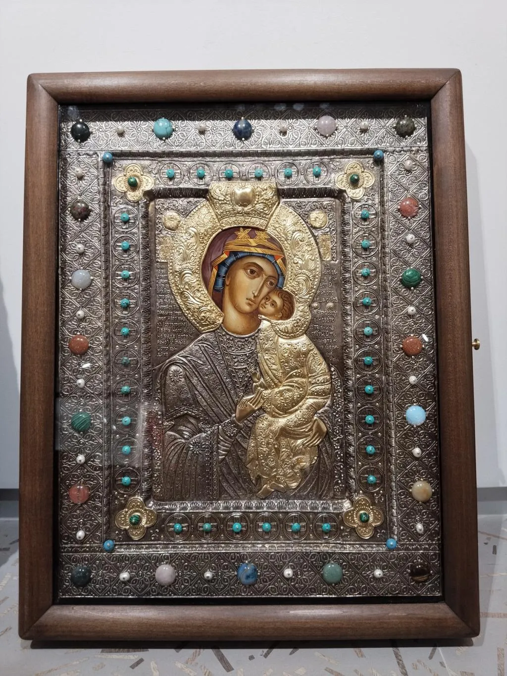 Virgin Mary With Baby Jesus Icon 1