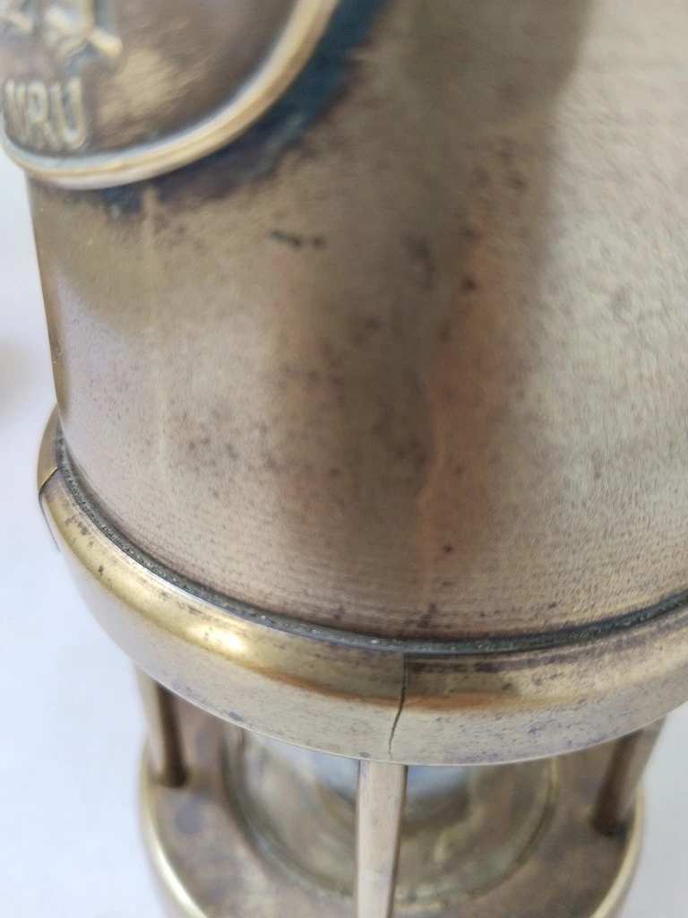 Welsh Brass Miners Lamp CYMRU All Working Replica Lantern 13