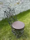 Wetterfester Dinner Gartenstuhl aus Zweigen-Design 2 3
