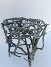 Zweig-Design Bronze Gartenhocker 2