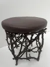 Zweig-Design Bronze Gartenhocker 2 1