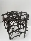Zweig-Design Bronze Gartenhocker 2 5