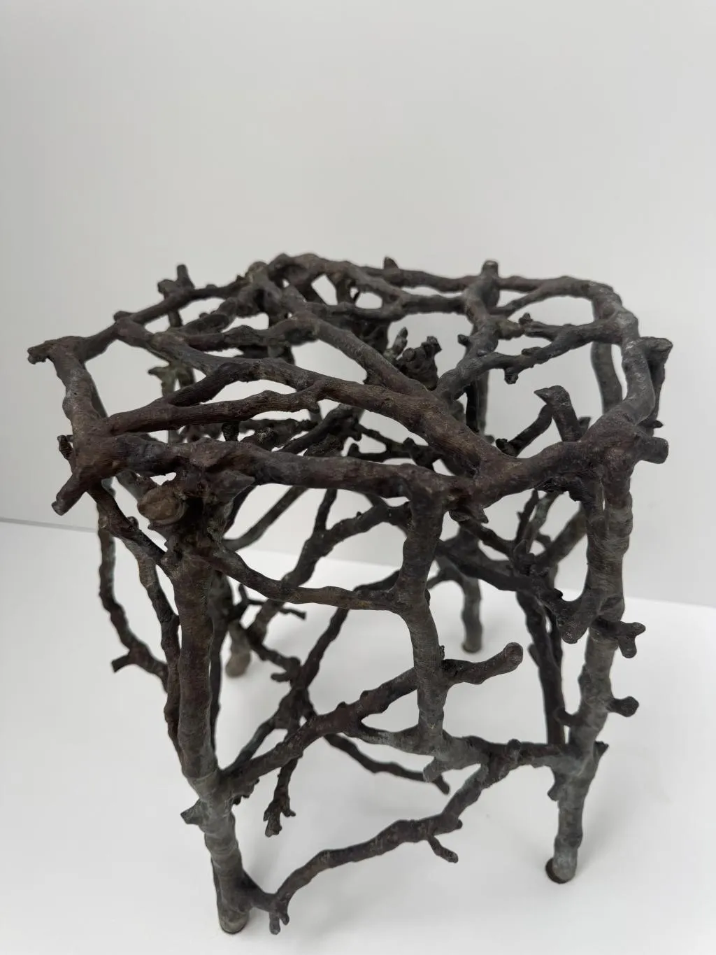 Zweig-Design Bronze Gartenhocker 2 5